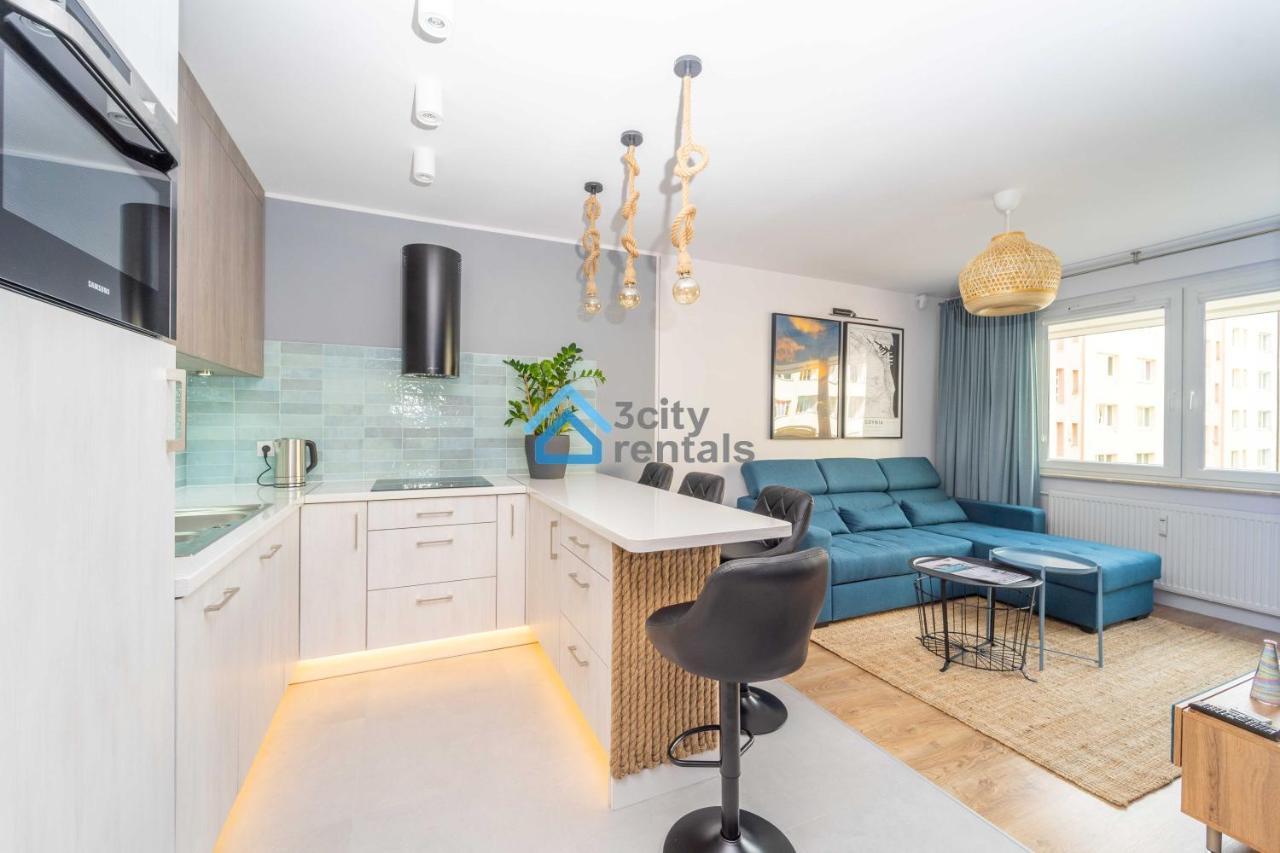 Bright And Blue 3City Apartment With Balcony In Gdynia By Noclegi Renters Exterior foto